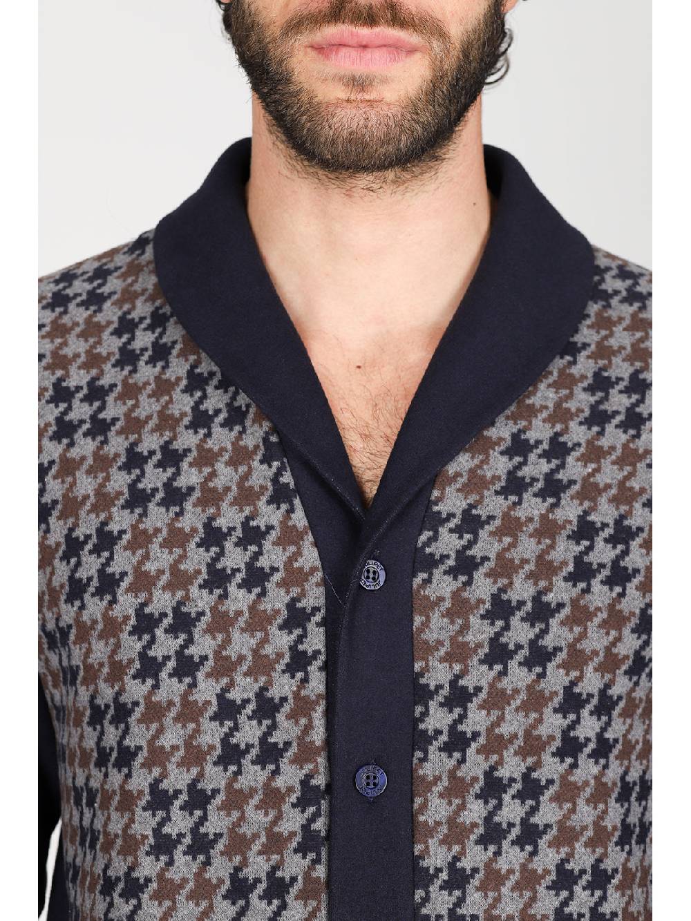 Julipet Pigiama cardigan in confortevole jacquard di cotone Qualità Garantita