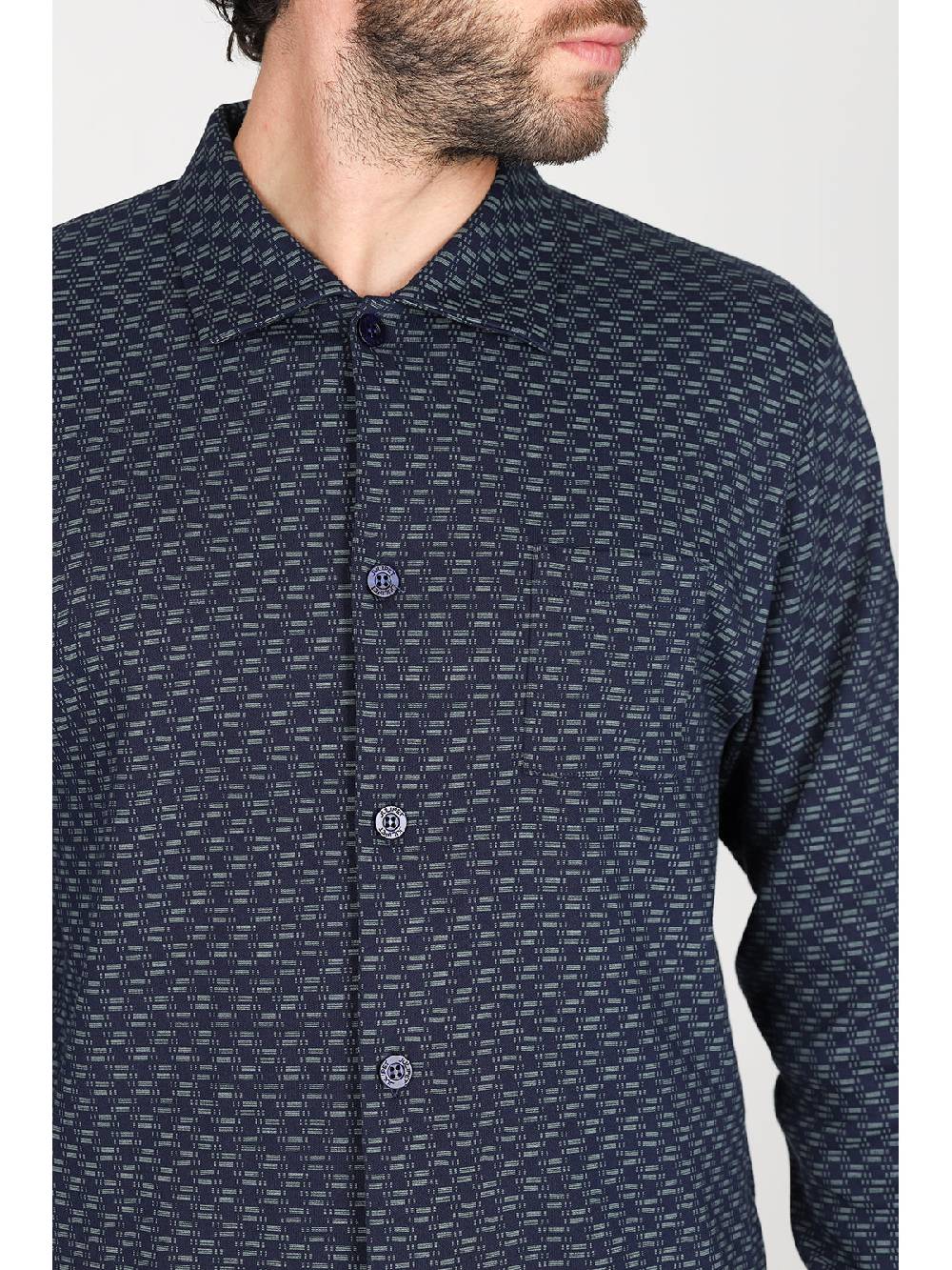 Julipet Pigiama cardigan in caldo interlock di puro cotone Negozi Online
