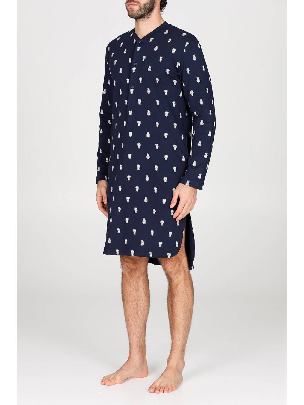 Julipet Camicia da notte Artist Edition, in caldo interlock di puro cotone Shopping Online