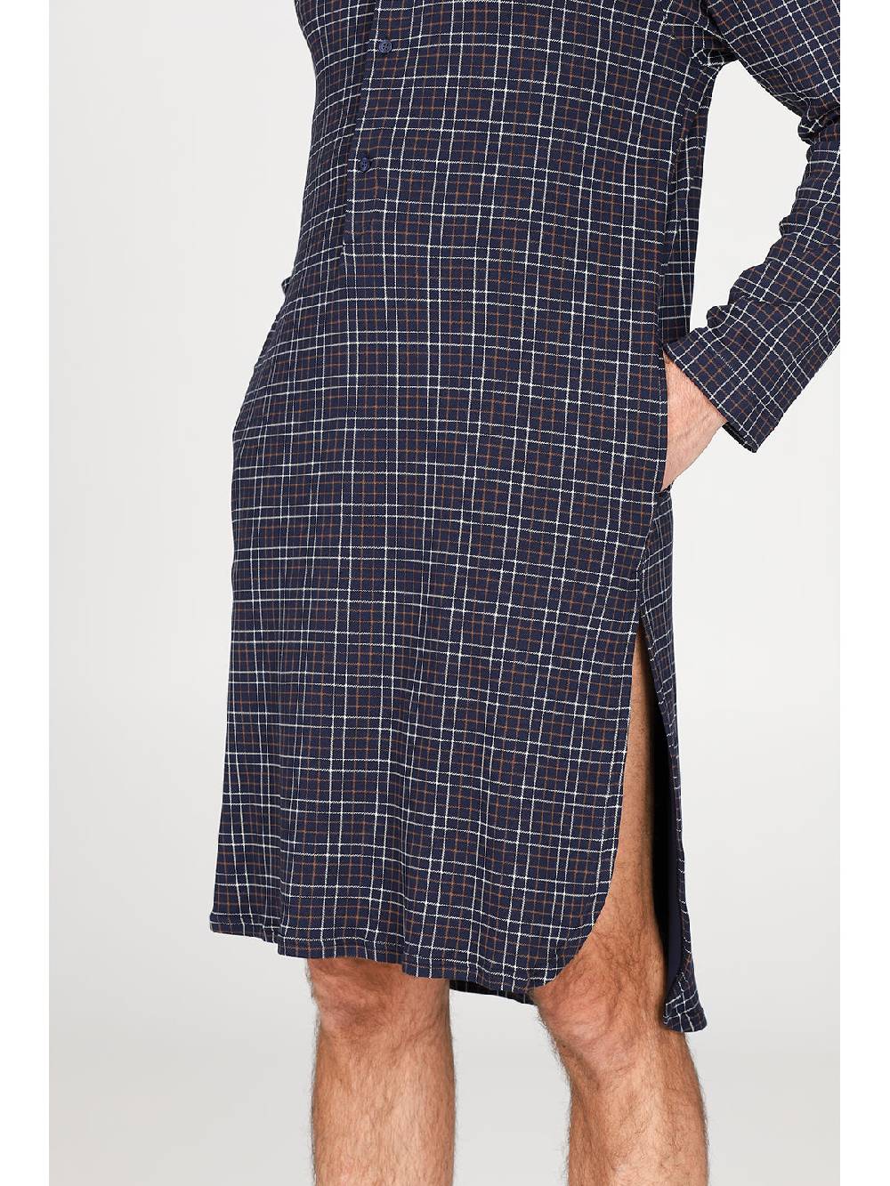 Julipet Camicia da notte in caldo interlock di puro cotone Sottocosto