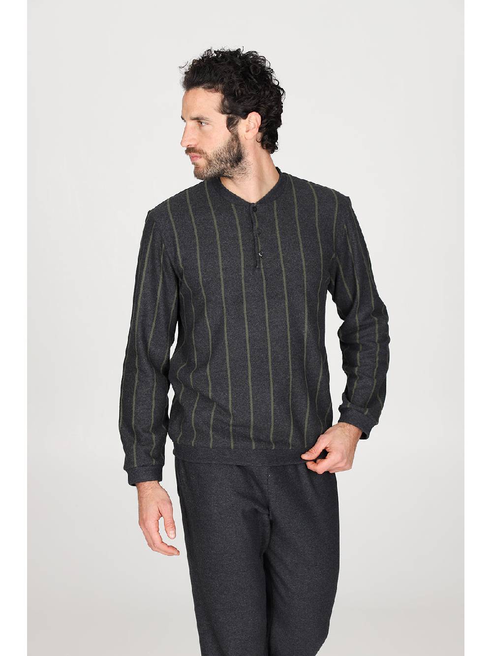Julipet Pigiama serafino in confortevole jacquard di cotone Offerte