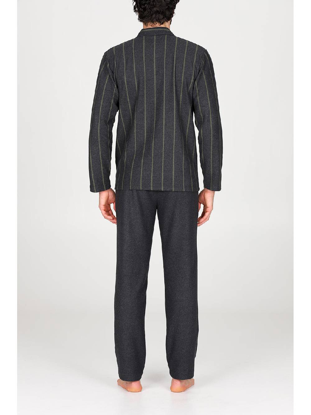 Julipet Pigiama cardigan in confortevole jacquard di cotone Vendita Economica