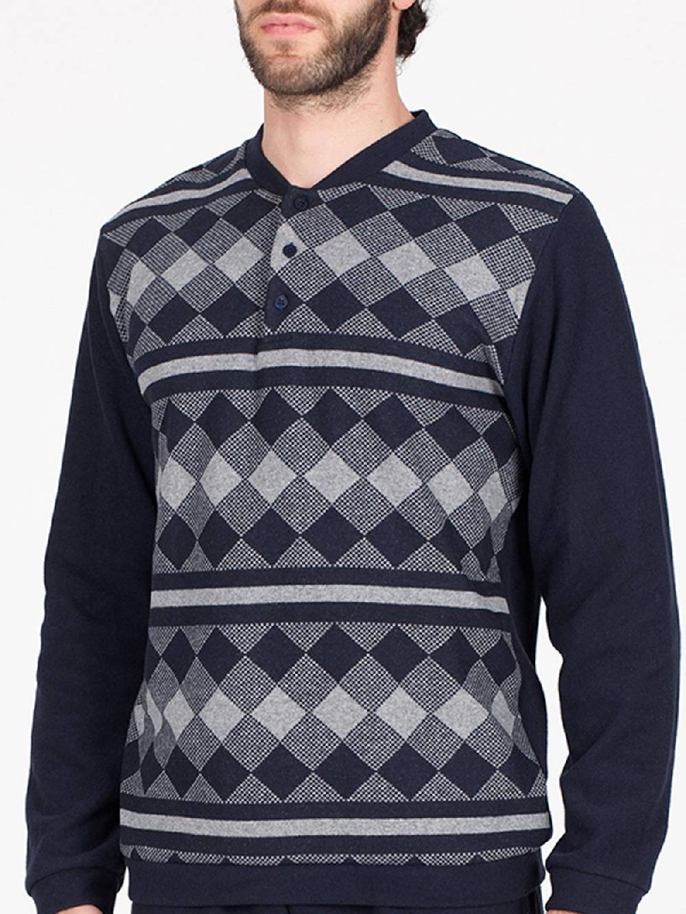 Julipet Pigiama in caldo jacquard di cotone Online