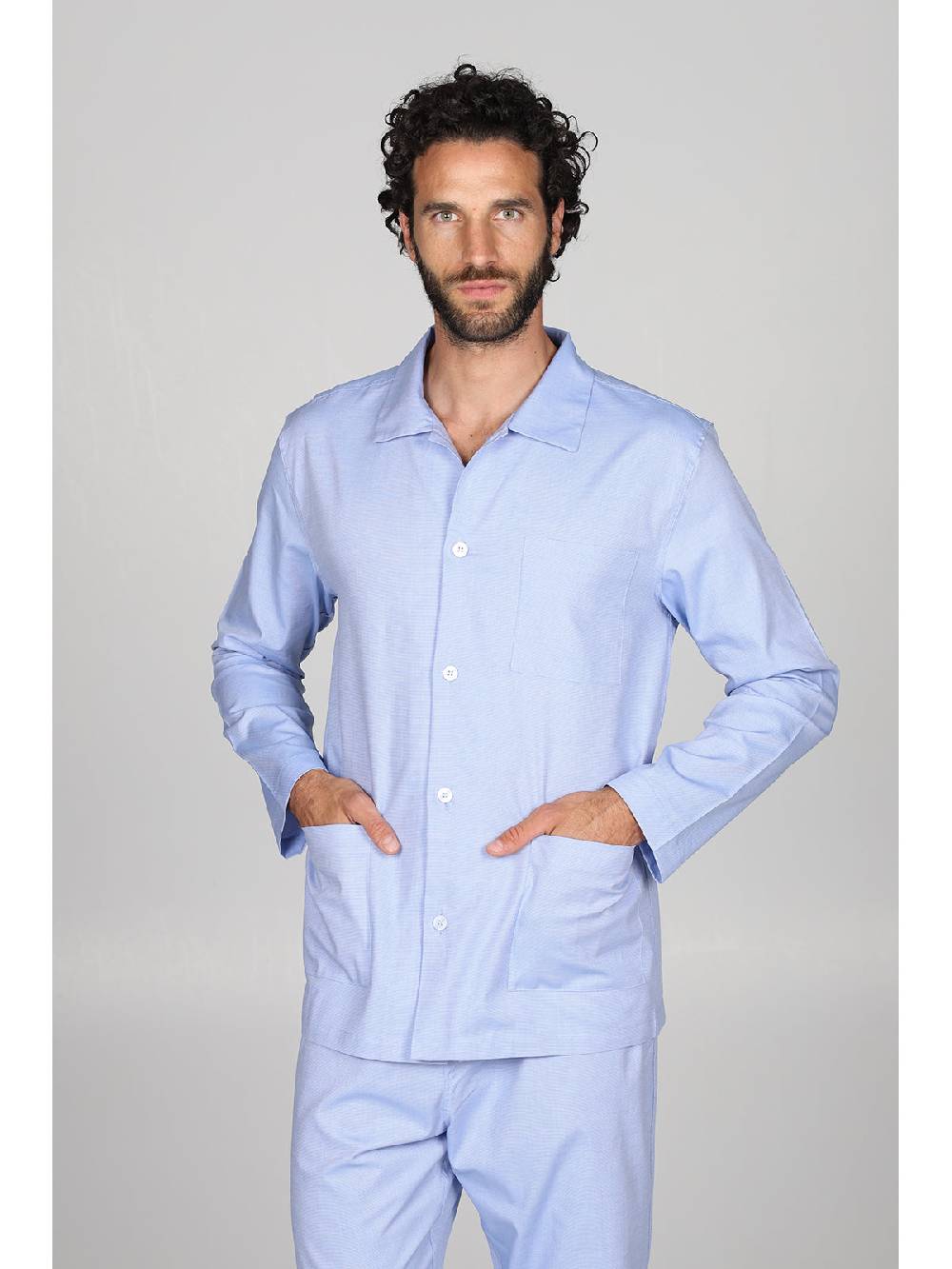 Julipet Pigiama cardigan in pregiato popeline, vestibilità impeccabile Qualità Garantita