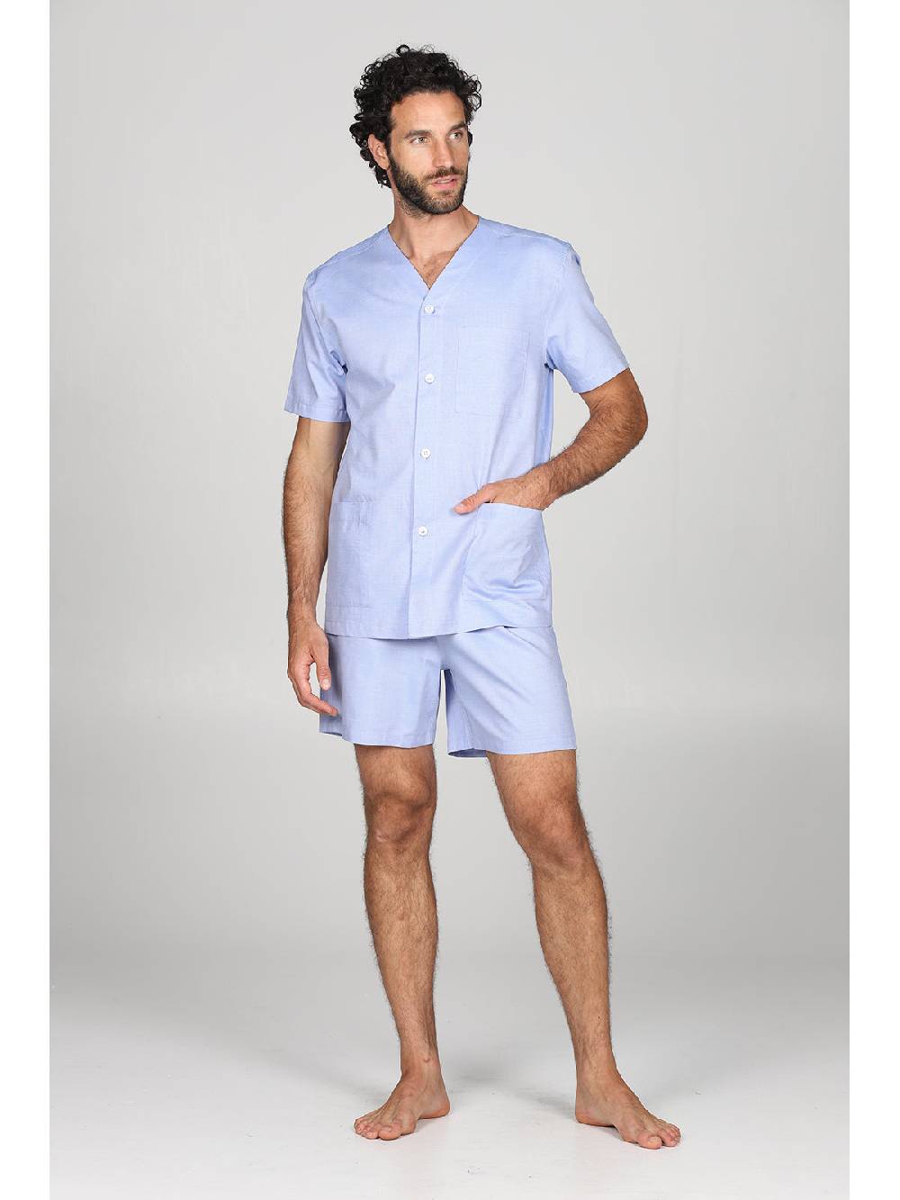 Julipet Pigiama corto cardigan in pregiato popeline, classicità e comfort Acquista Ora