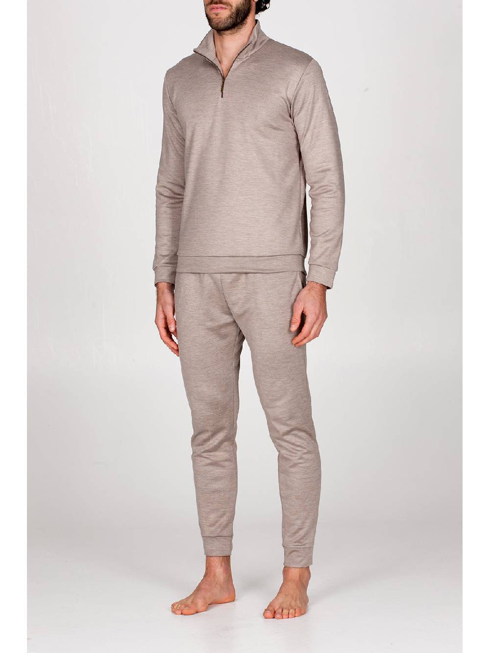 Julipet Pigiama con zip in double jersey seta e cotone Online