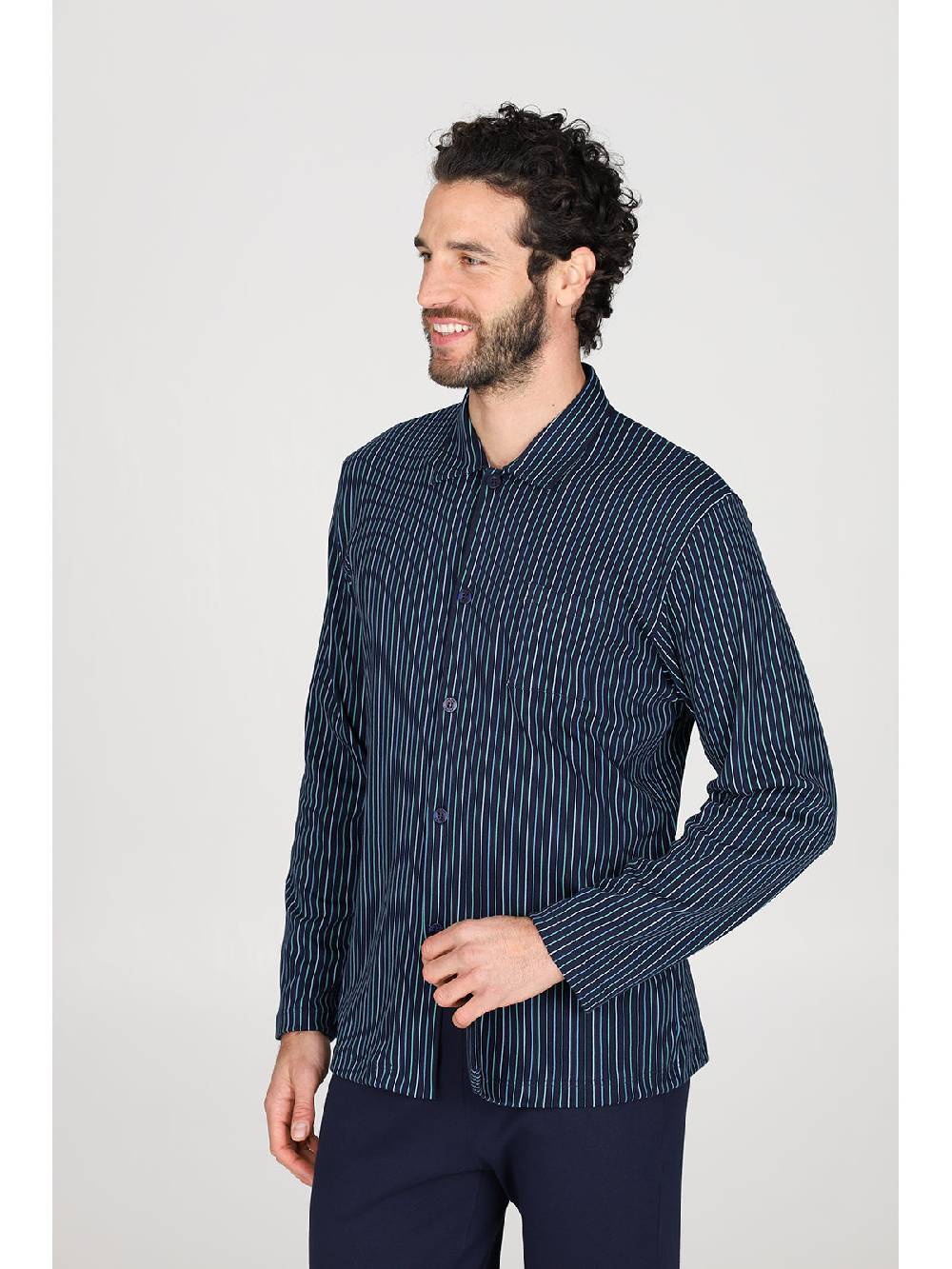 Julipet Pigiama cardigan in caldo interlock di puro cotone Outlet