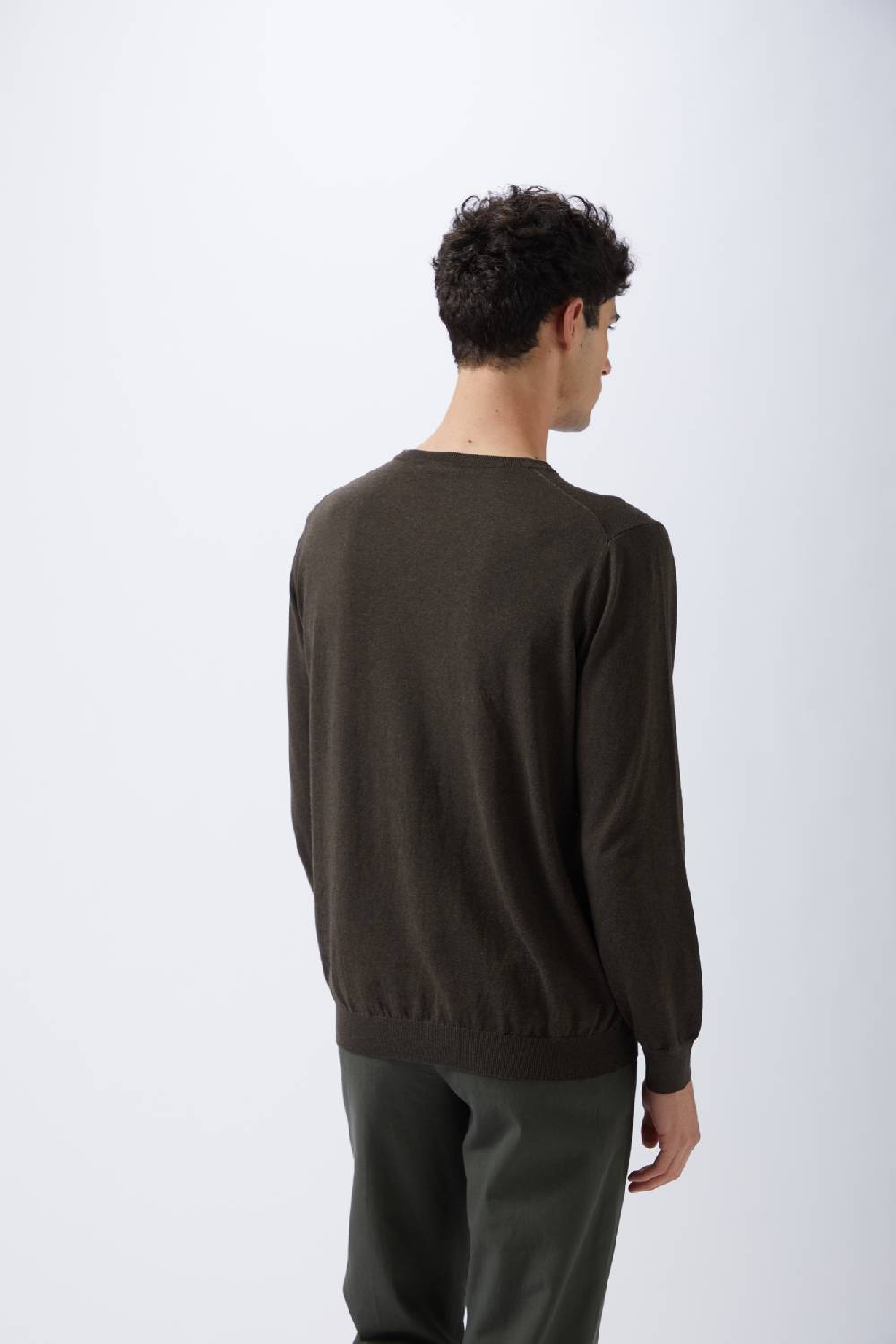 Kangra Cashmere Maglia Girocollo Rasata In Cotone Lightning offer