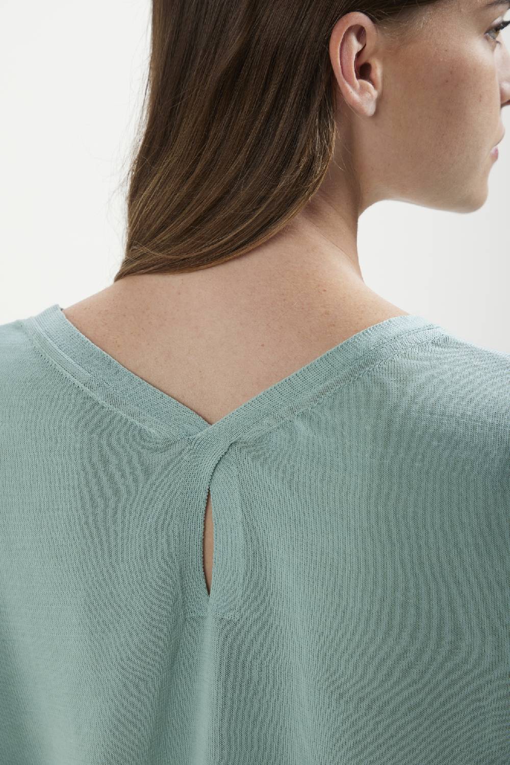Kangra Cashmere Barchetta In Cotone Con Goccia Nella Schiena Soddisfazione Garantita