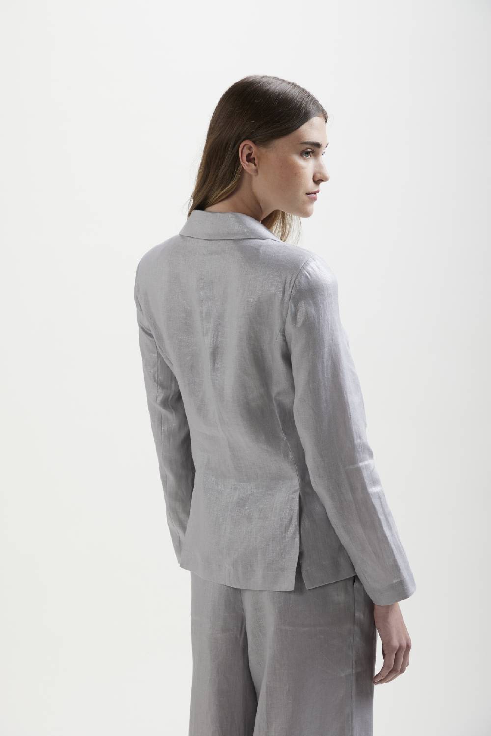 Kangra Cashmere Blazer In Tela Di Lino Con Tasche Acquista Ora