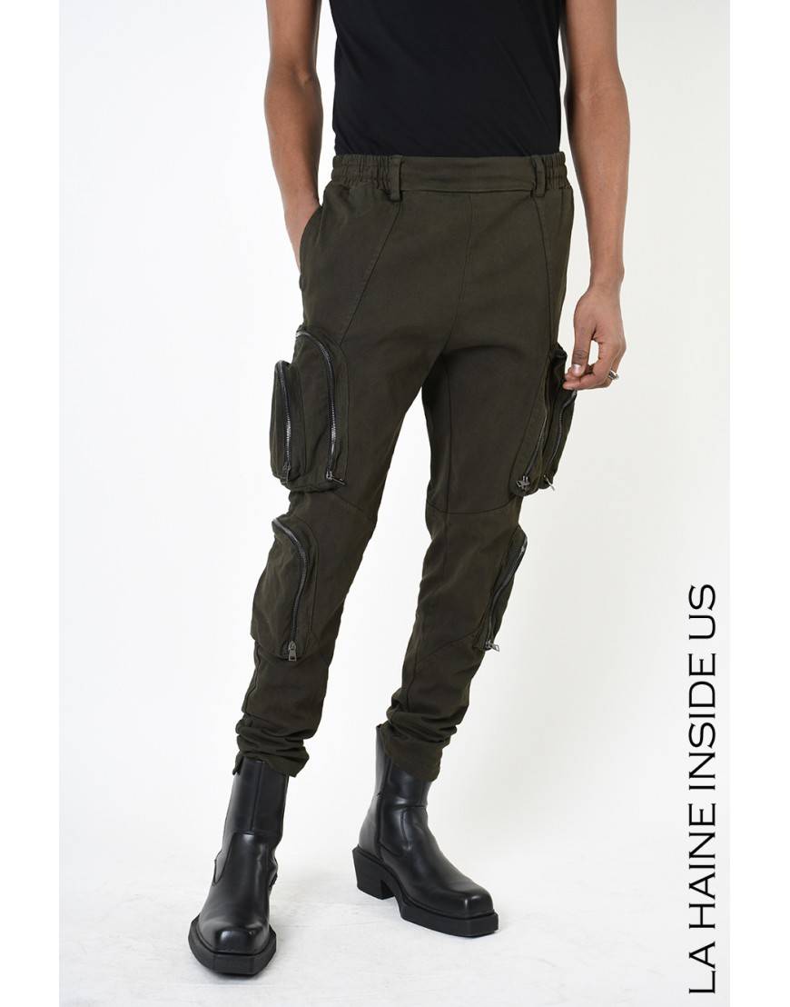La haine inside us 3B LM190 PANTALONE Verde Negozi Online