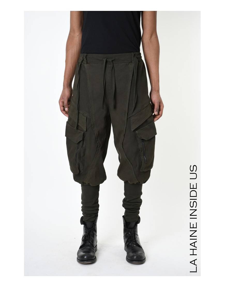 La haine inside us 3B LM191 PANTALONE Verde Consegna Veloce