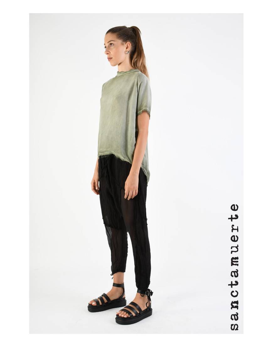 La haine inside us 9B SM344 T-SHIRT Olive Pezzi Unici