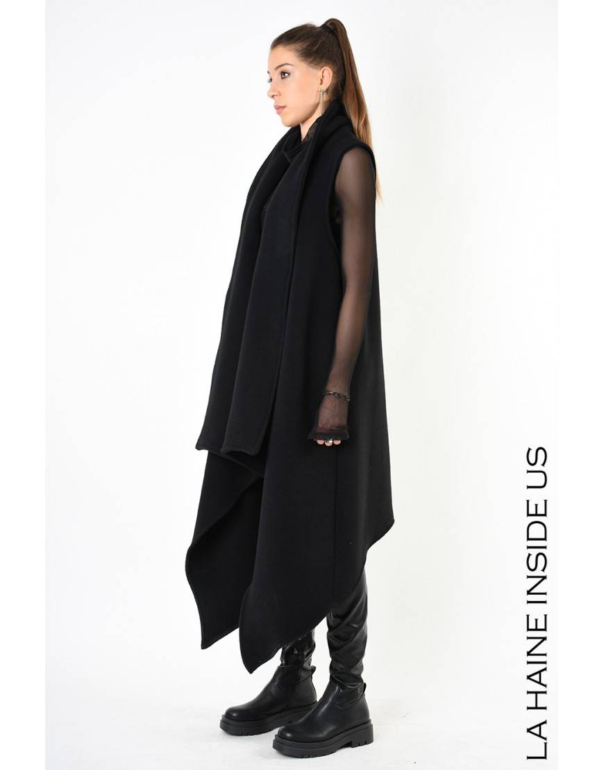 La haine inside us 4B LW797 GILET UNISEX D Nero Offerte