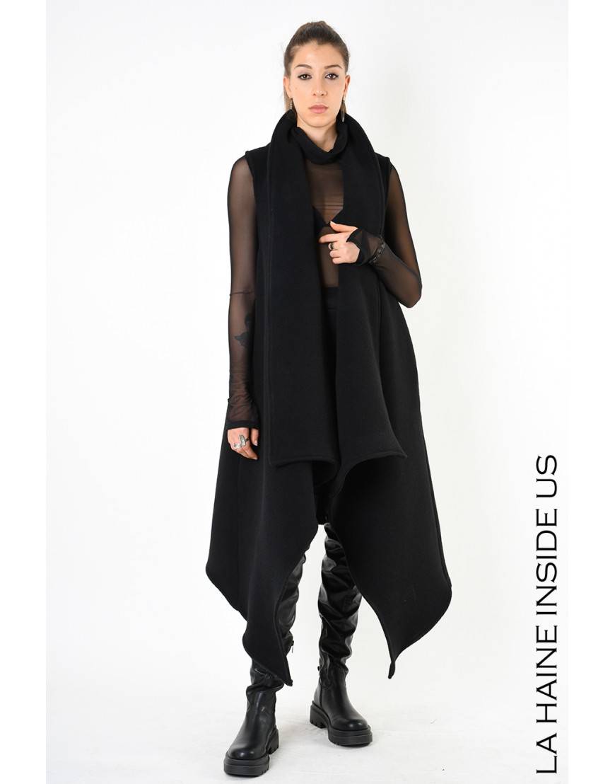 La haine inside us 4B LW797 GILET UNISEX D Nero Offerte