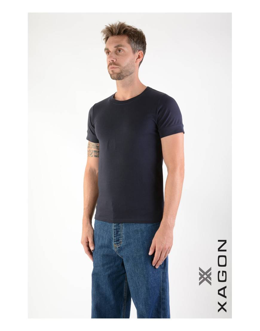 La haine inside us T-Shirt MD1012 Blu Qualità