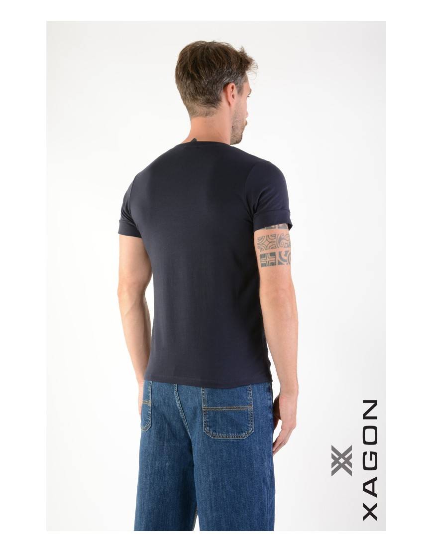 La haine inside us T-Shirt MD1012 Blu Qualità