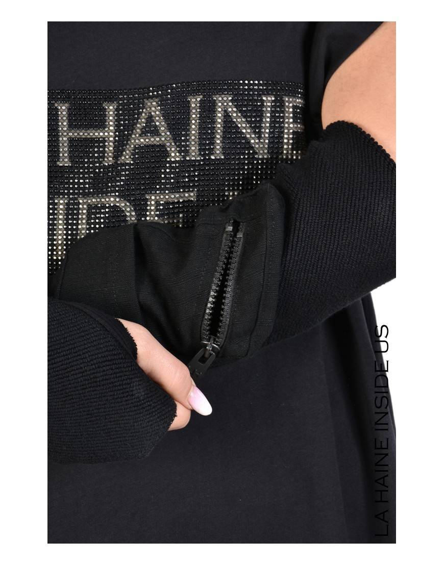 La haine inside us 3M MANUNO MANICOTTO UNISEX Nero Spedizione Gratuita