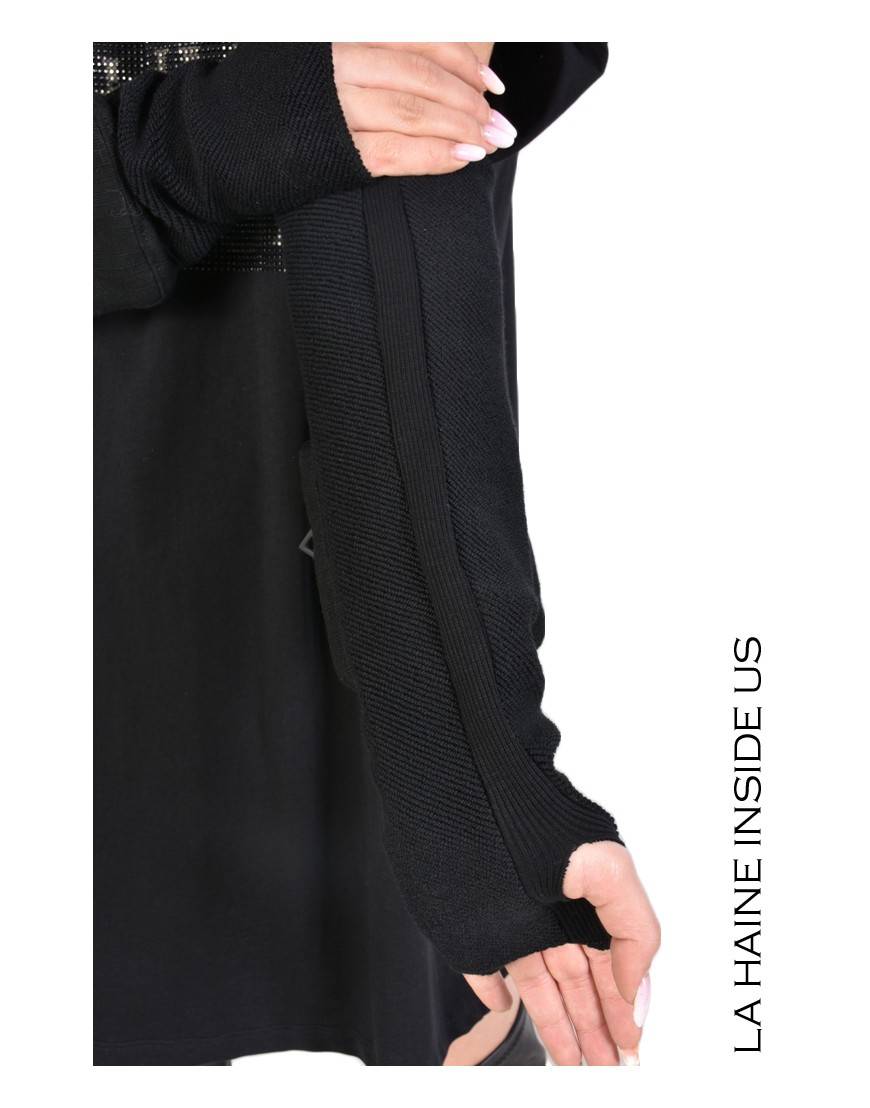 La haine inside us 3M MANUNO MANICOTTO UNISEX Nero Spedizione Gratuita