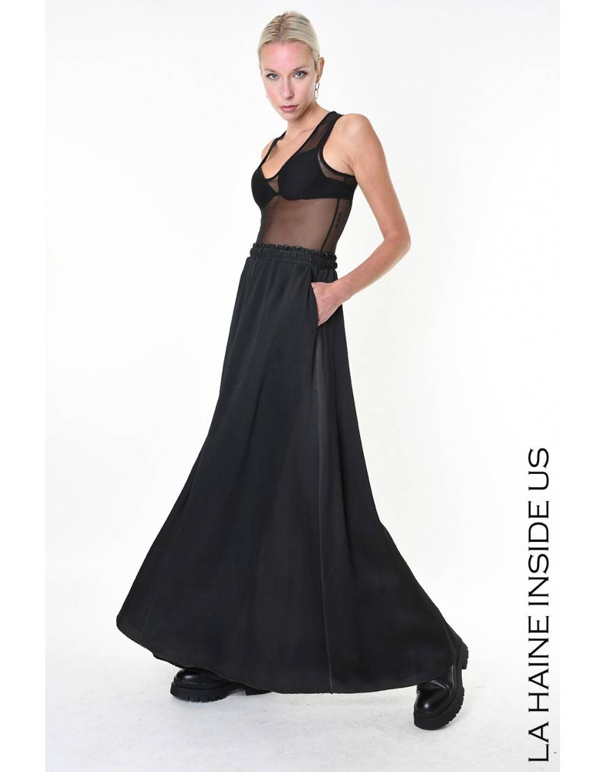 La haine inside us 4V LW919 PANTALONE Nero In Vendita