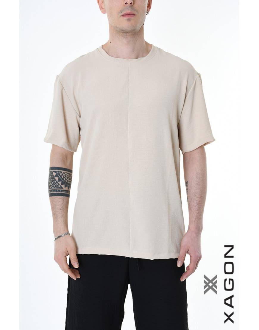 La haine inside us T-SHIRT MD0001 Beige Vendita Calda
