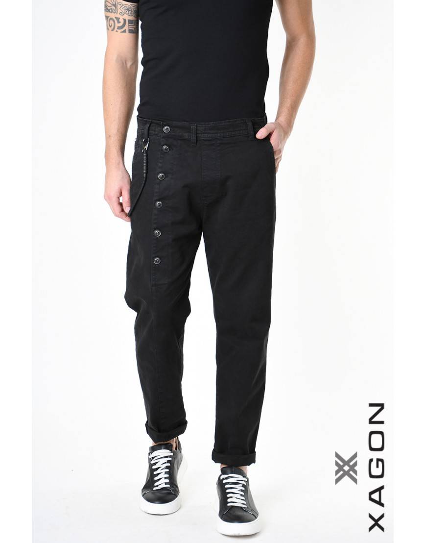 La haine inside us PANTALONE 2CR2014 Nero Nuovo