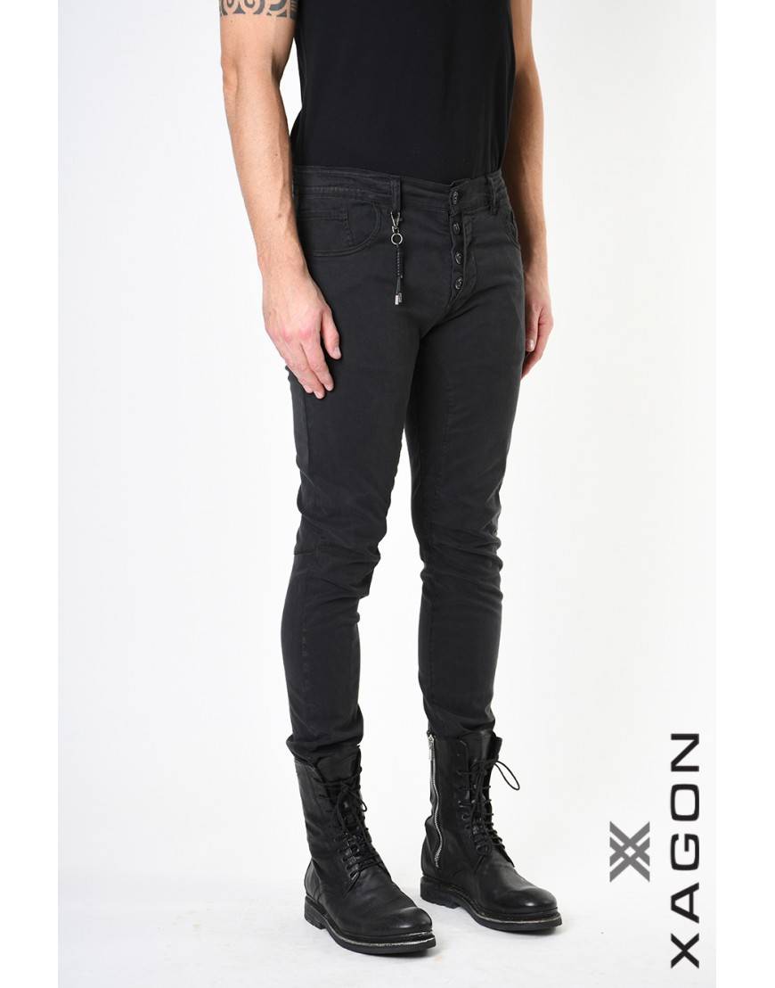 La haine inside us PANTALONE 2CR9004 Nero Vendita
