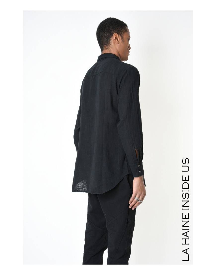 La haine inside us 3V LM116 CAMICIA Nero Offerte