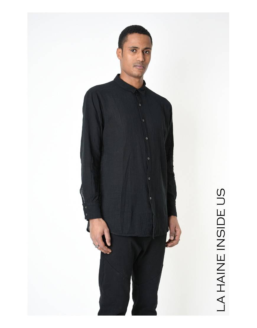 La haine inside us 3V LM116 CAMICIA Nero Offerte