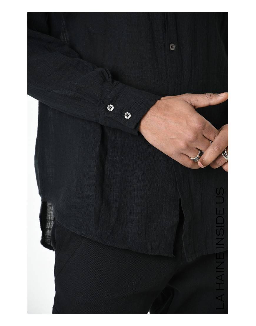 La haine inside us 3V LM116 CAMICIA Nero Offerte