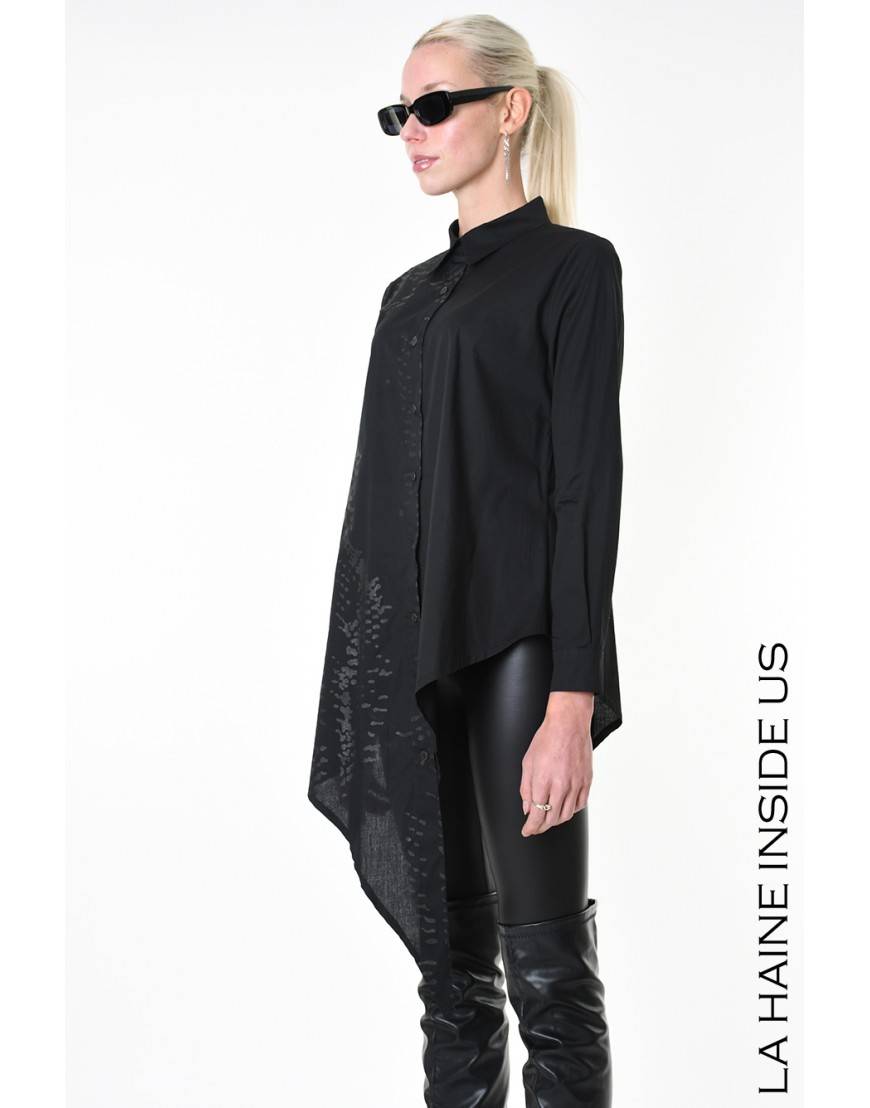 La haine inside us 4V LW912 CAMICIA Nero Duty-free