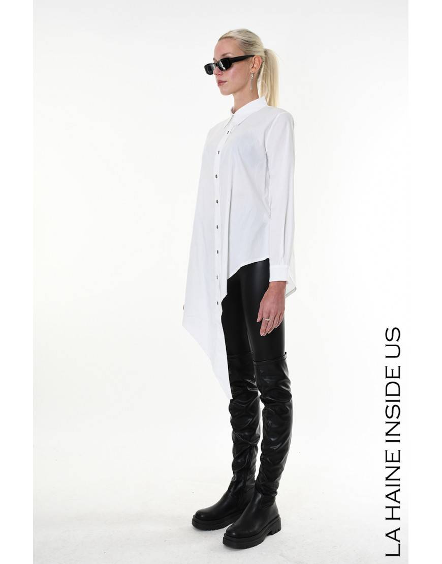 La haine inside us 4V LW913 CAMICIA Bianco 50% di sconto per tempo limitato