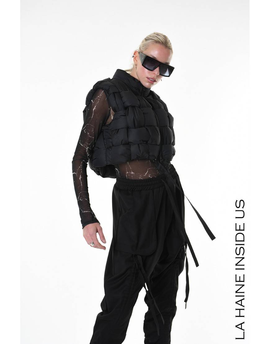 La haine inside us 4P LW941 PETTORINA UNISEX D Nero Spedizione Gratuita