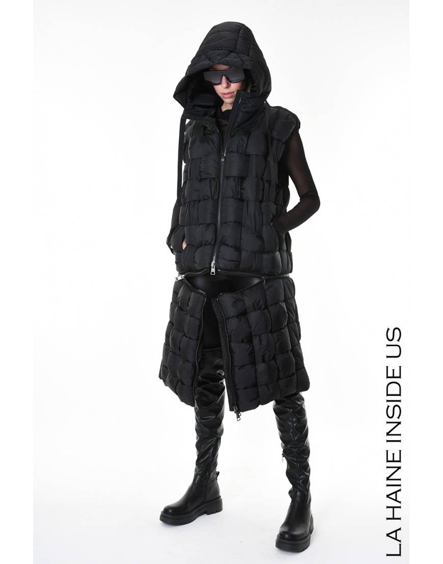La haine inside us 4P LW942 PIUMINO UNISEX D Nero Soddisfazione Garantita