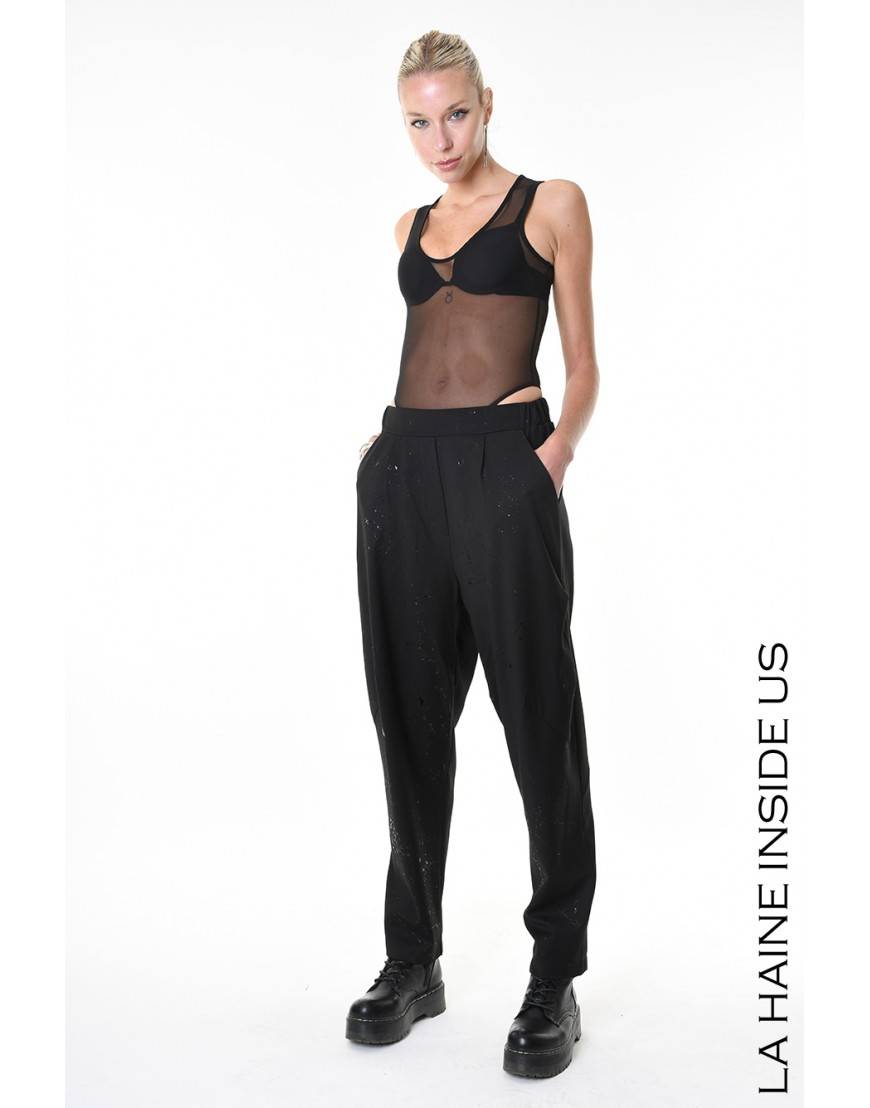 La haine inside us 4R LW817 PANTALONE Nero Fino Al -60%