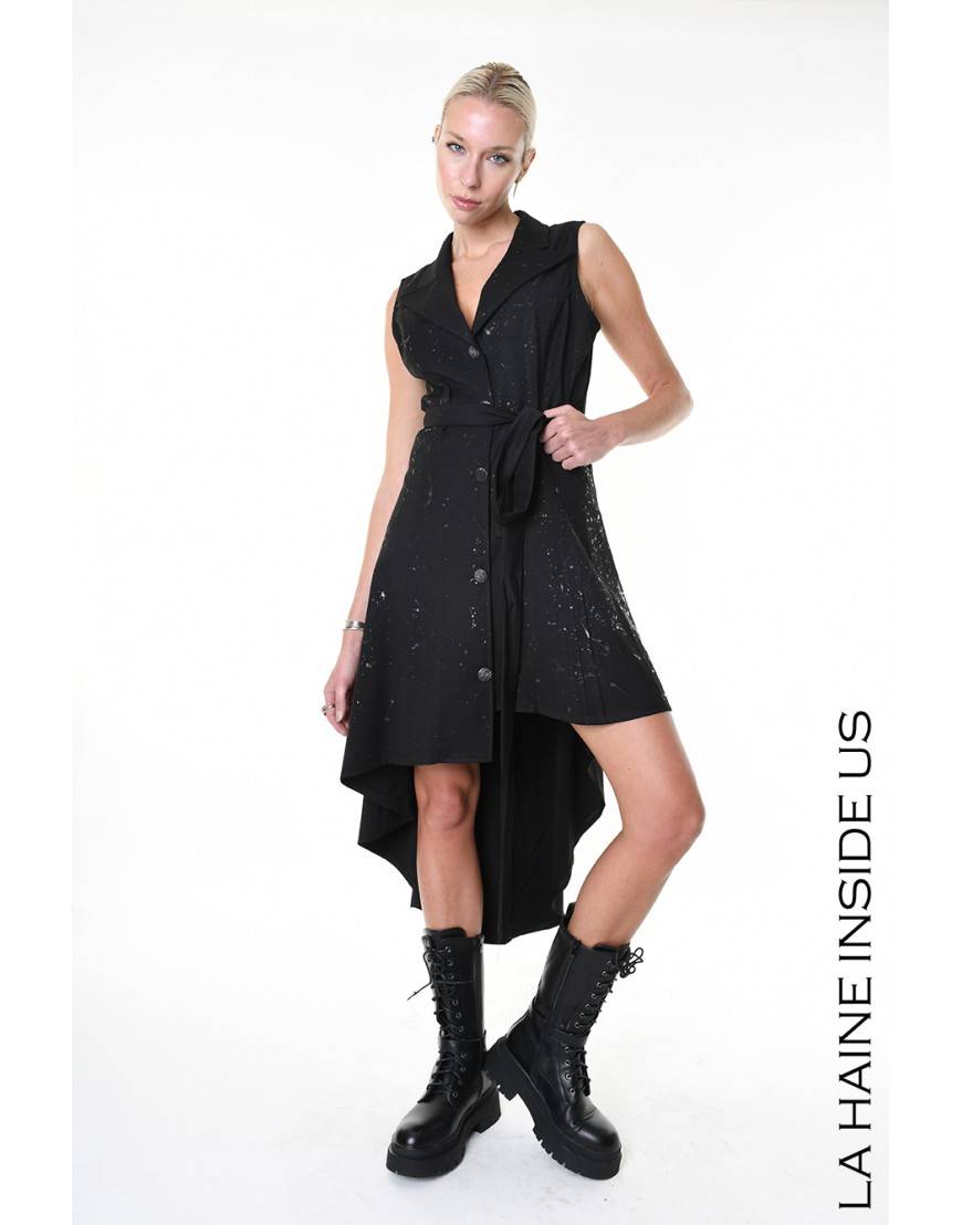 La haine inside us 4R LW867 ABITO/GILET Nero