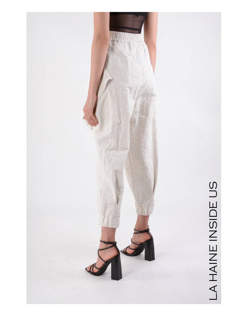 La haine inside us 4B LW646 PANTALONE Bianco Offerta
