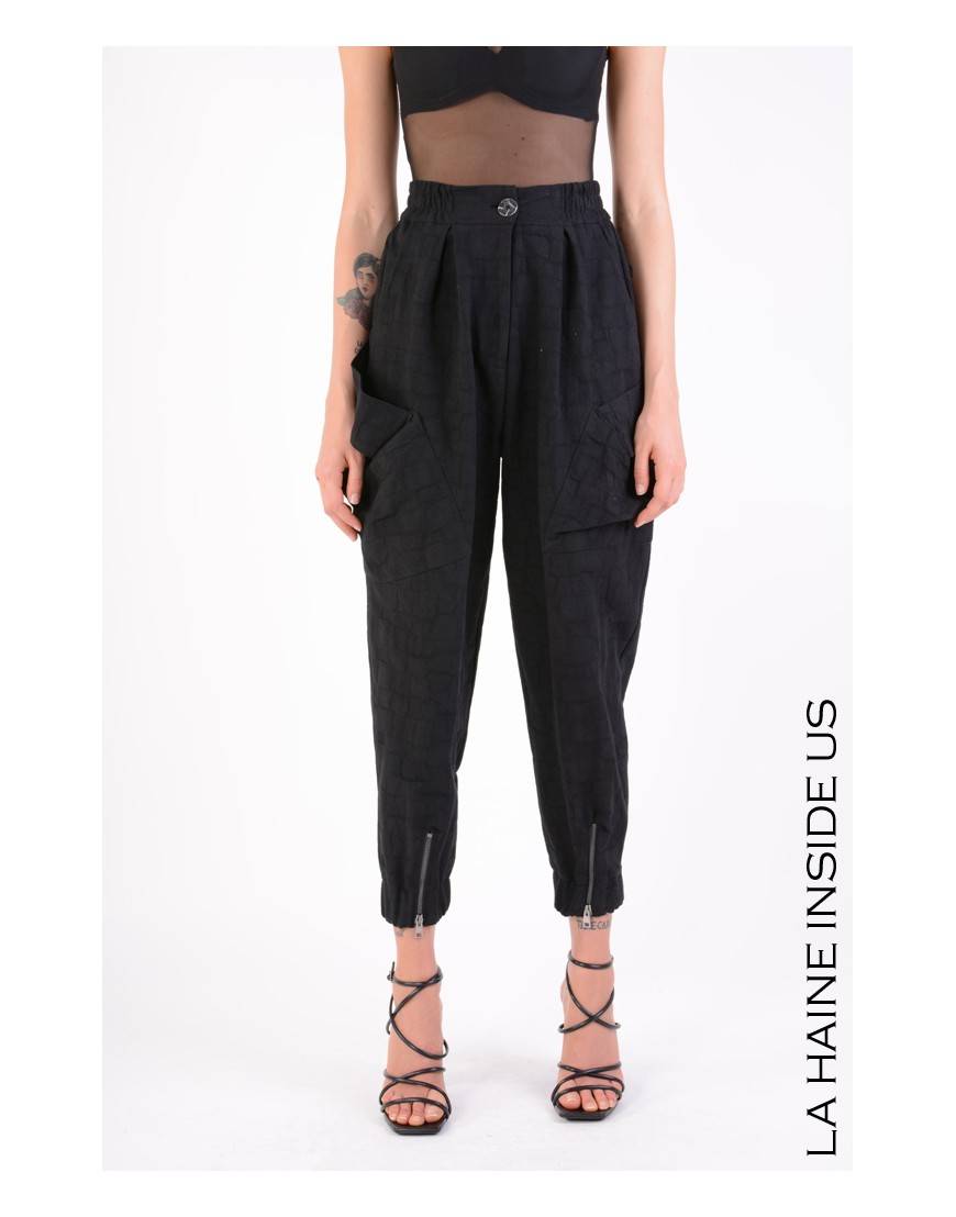 La haine inside us 4B LW646 PANTALONE Nero Economico