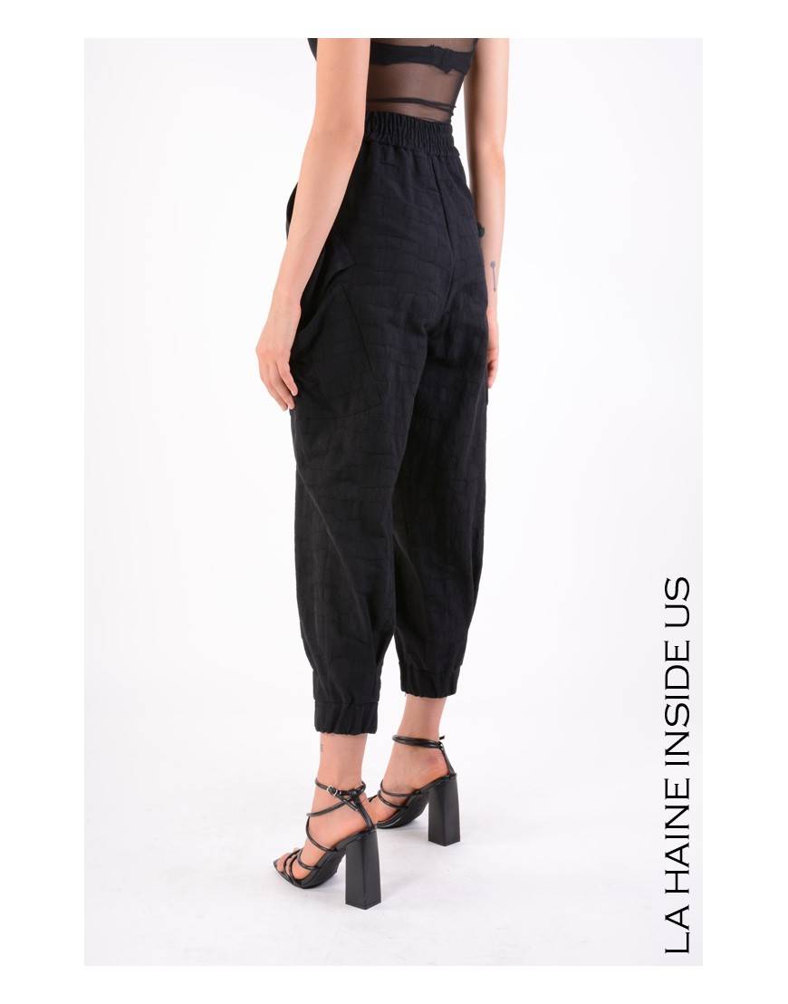 La haine inside us 4B LW646 PANTALONE Nero Economico
