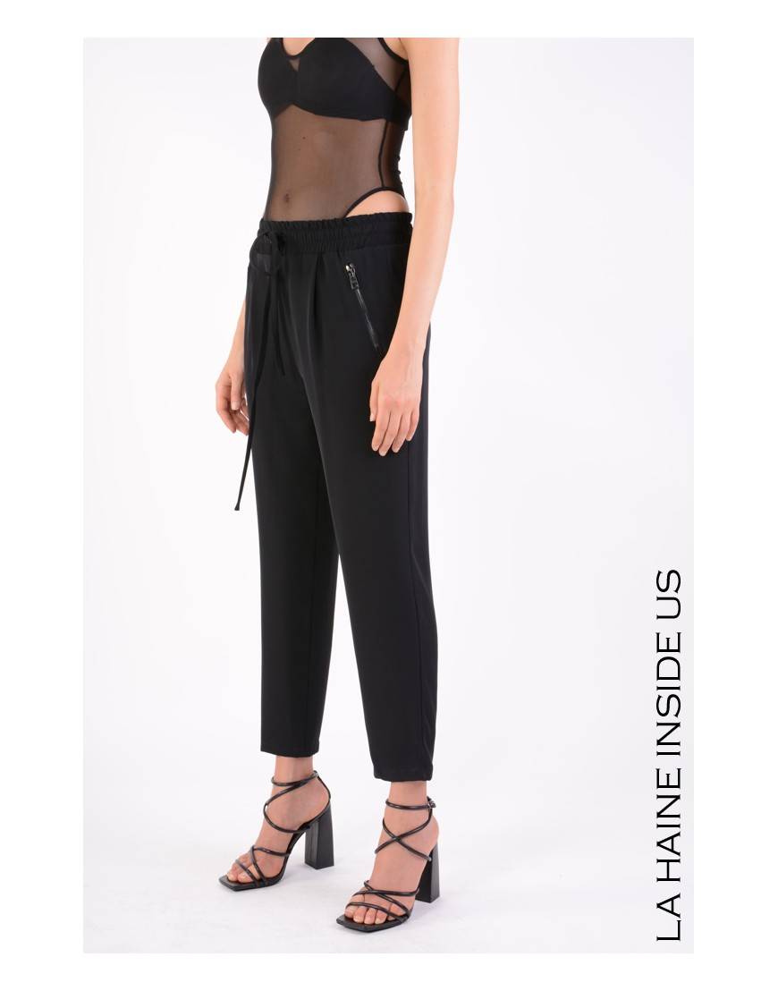 La haine inside us 4B LW667 PANTALONE Nero Outlet