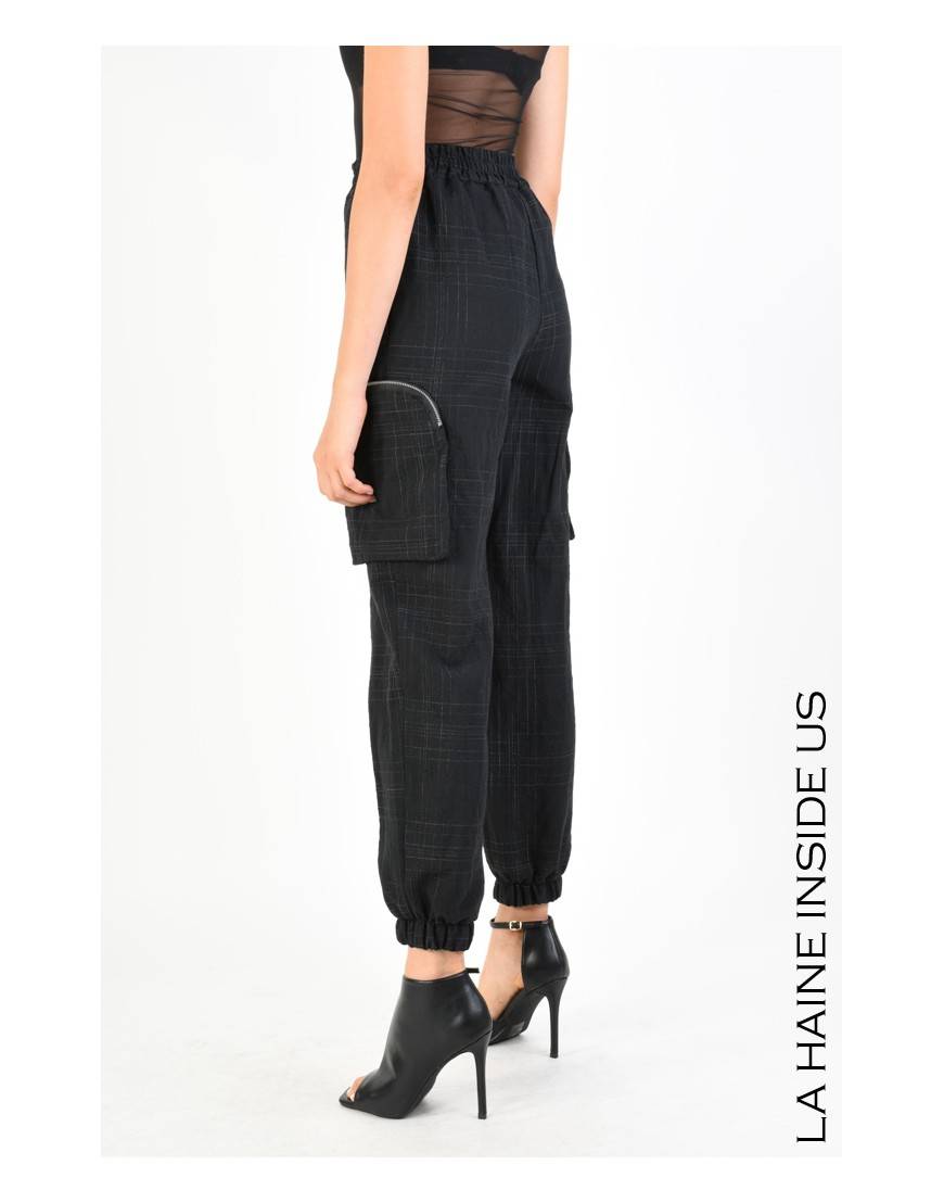 La haine inside us 4B LW685 PANTALONE Nero Vendite Flash