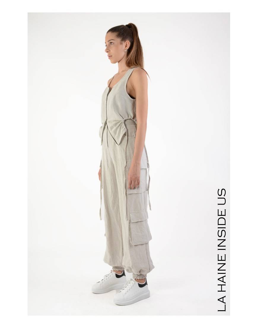 La haine inside us 4B LW696 CANOTTA Sabbia Moda