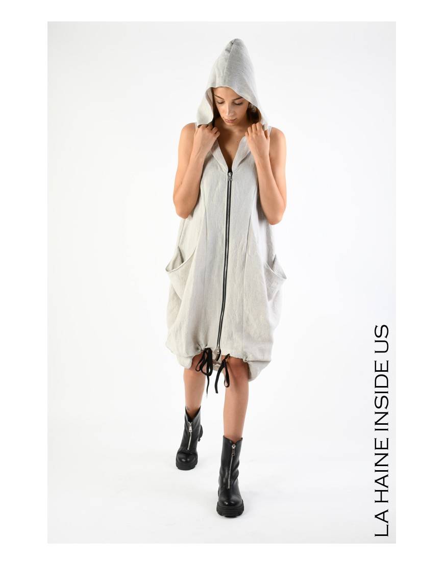 La haine inside us 4B LW782 ABITO/GILET Sabbia Offerta natalizia