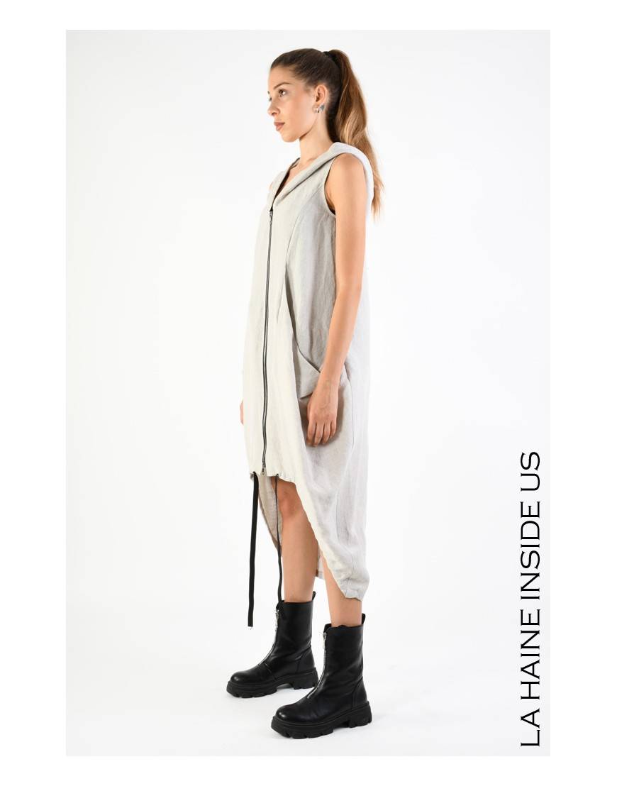 La haine inside us 4B LW782 ABITO/GILET Sabbia Offerta natalizia