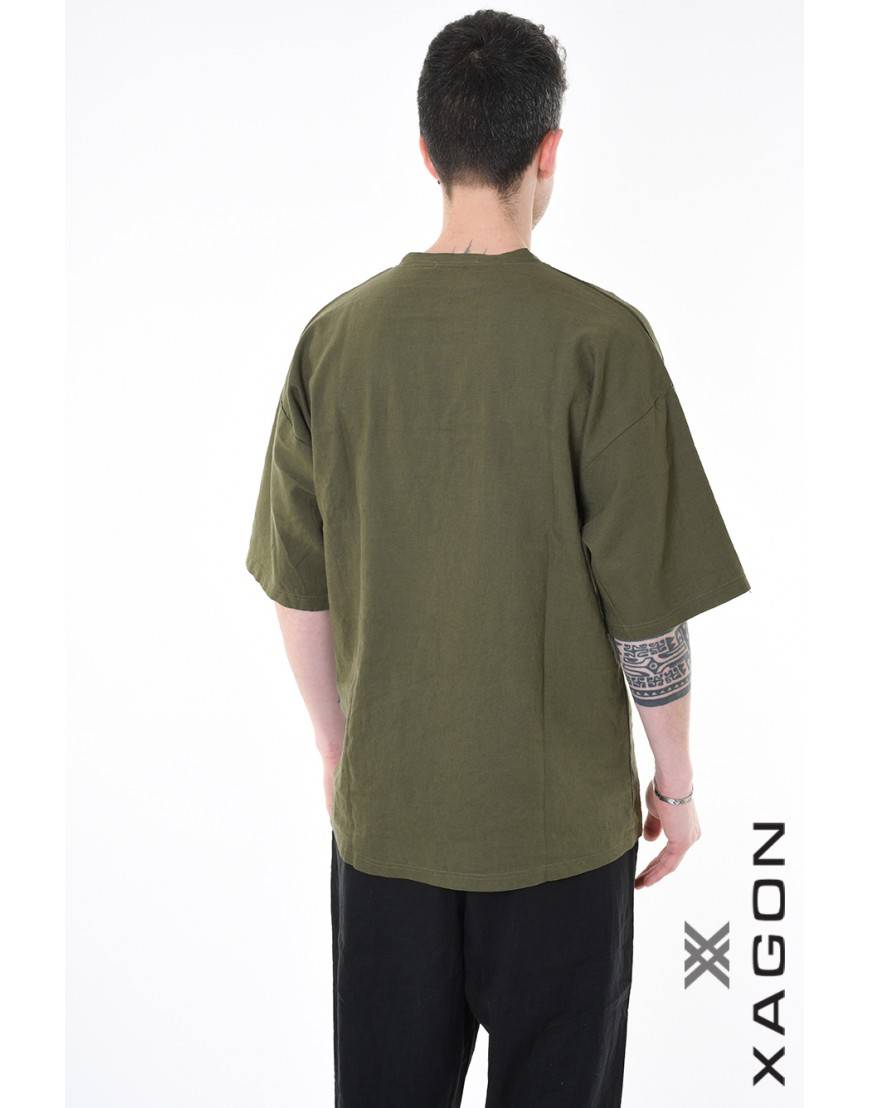 La haine inside us T-SHIRT 2JX2557 Verde Online Outlet