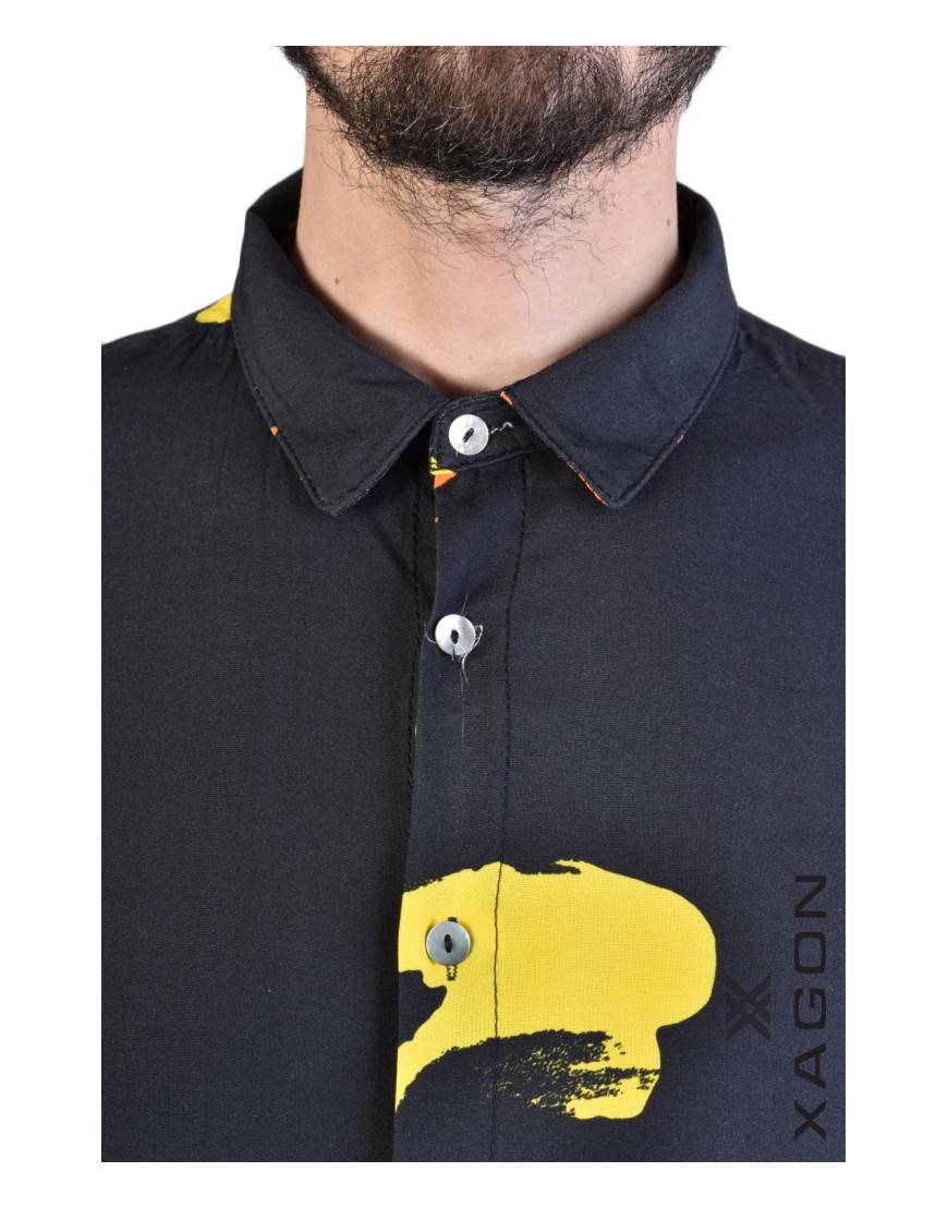 La haine inside us CAMICIA V881SD Nero Grandi sconti