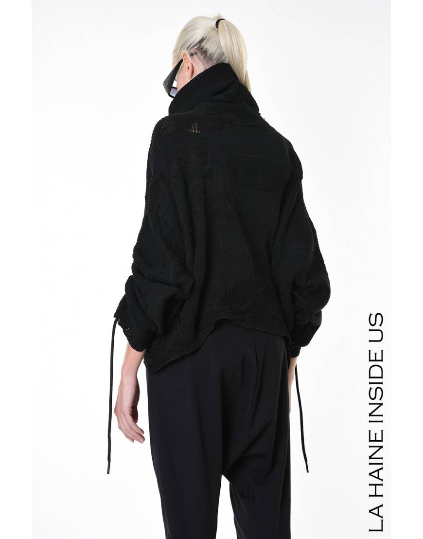 La haine inside us 4M LW891 MAGLIA Nero Offerta speciale della fabbrica