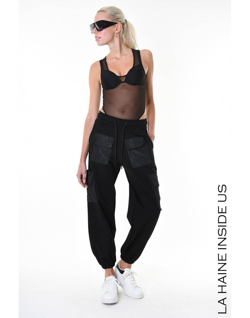La haine inside us 4M LW947 PANTALONE Nero Solo un giorno rimasto