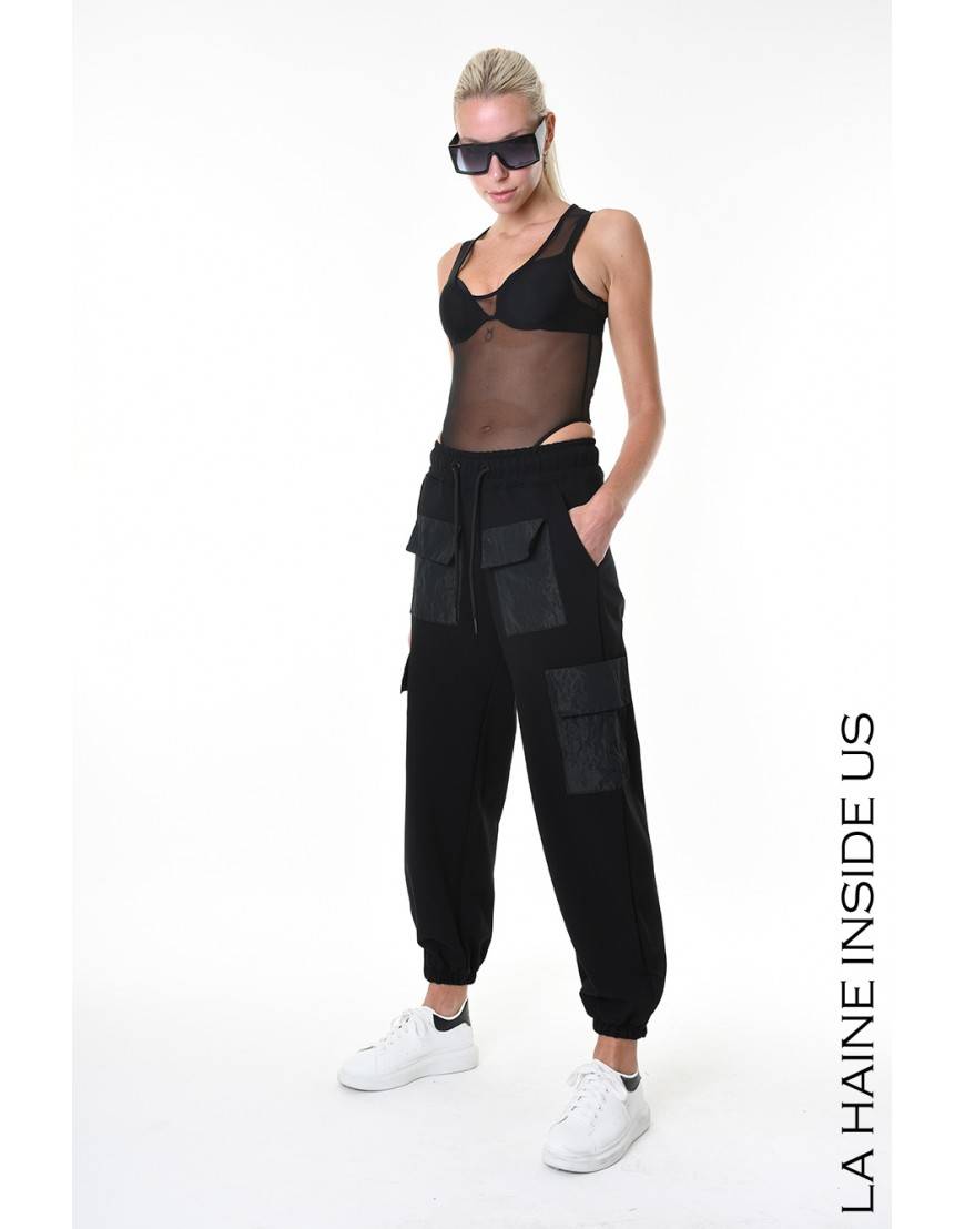 La haine inside us 4M LW947 PANTALONE Nero Solo un giorno rimasto