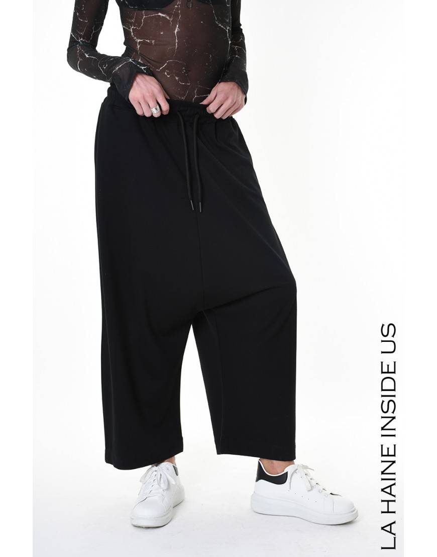 La haine inside us 4M LW955 PANTALONE UNISEX D Nero Enormi sconti